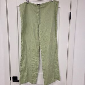 Light Green Linen Pants